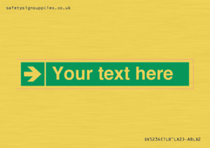 Custom Arrow Right Sign